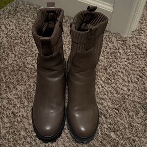 a new day Dark Brown Ankle Boots